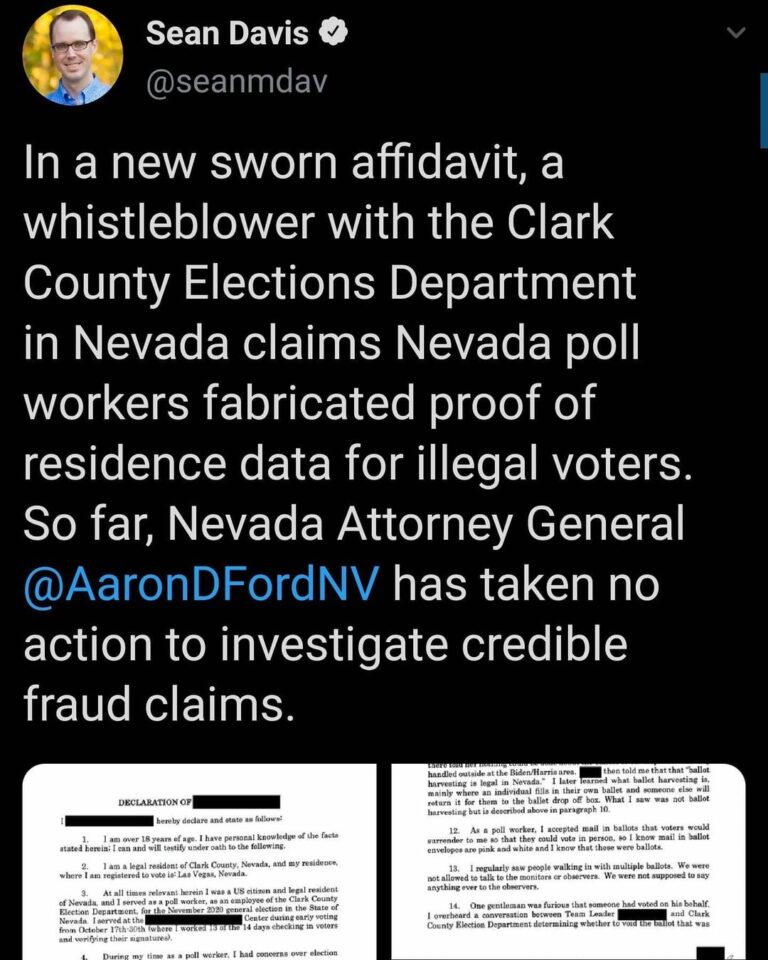Read more about the article So far, Nevada Attorney General Aaron Ford has taken no action to investigate credible fraud claims.