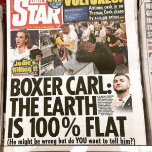 Read more about the article “The Earth is flat, 100%,” said 42-year-old Froch according to the Daily Star .