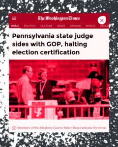 Read more about the article A state court in Pennsylvania sided with Republicans Wednesday in their attempts