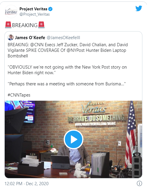 Read more about the article BREAKING: CNN Execs Jeff Zucker, David Chalian, and David Vigilante SPIKE COVERAGE Of NYPost Hunter Biden Laptop Bombshell
