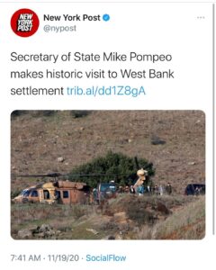Read more about the article Pompeo is back in Israel. Interesting timing.