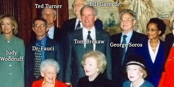 Read more about the article Flashback:
Dr. Fauci hanging with Soros, Rockefeller, Gates Sr. and his elite fr