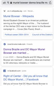Read more about the article FYI Washington DC Mayor Muriel Bowser is married to Donna “Questions” Brazile –