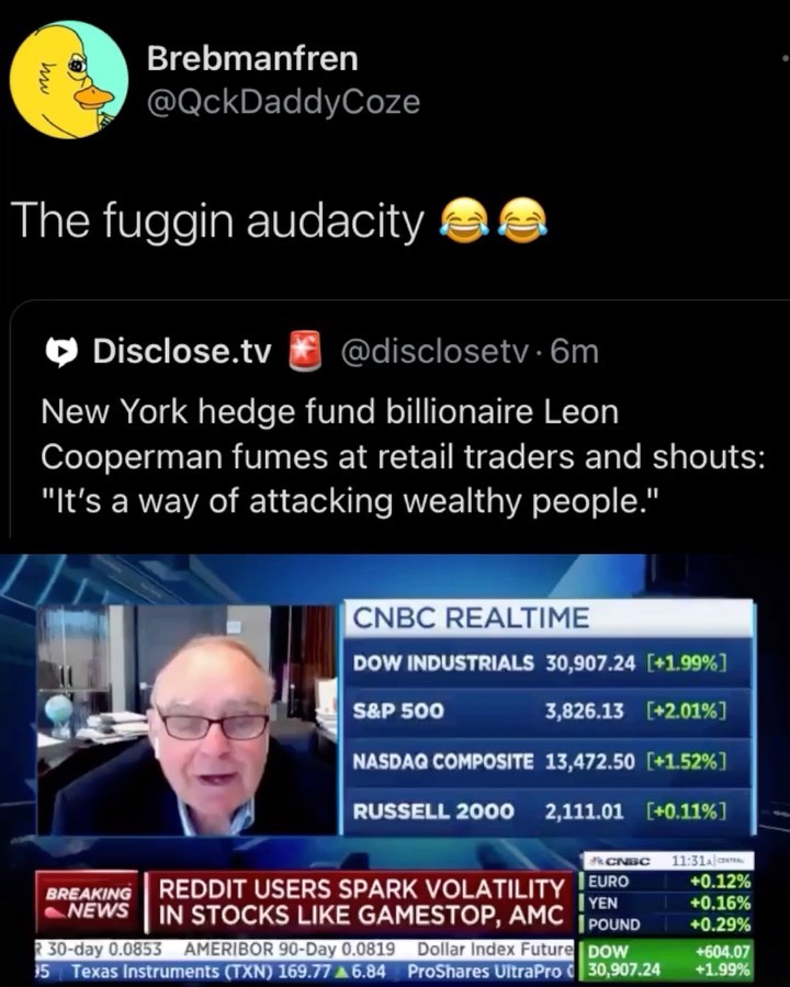 Read more about the article New York hedge fund billionaire Leon Cooperman fumes at retail traders and shouts: “It’s a way of attacking wealthy people.”