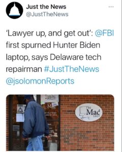 Read more about the article Lawyer up, and get out’: FBI first spurned Hunter Biden laptop, says Delaware tech repairman