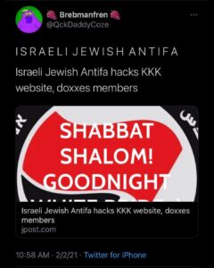 Read more about the article â€œWait, antifa is a Jewish organization?â€�

Always has been.