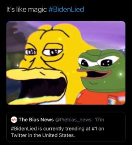 Read more about the article #BidenLied is currently trending at #1 on Twitter in the United States