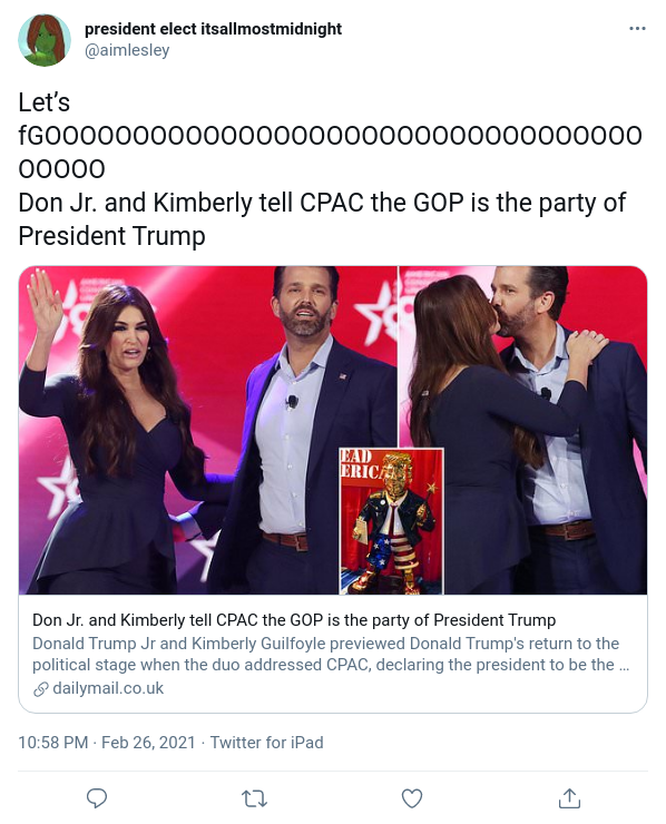 Don Jr. and Kimberly tell CPAC the GOP is the party of President Trump ...
