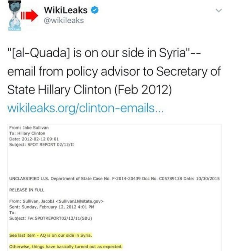 Read more about the article It’s the SAME Jake Sullivan! Hints At Biden Iran Diplomacy But in 2012 Emailed Clinton “[al-Quada] is on our side in Syria”