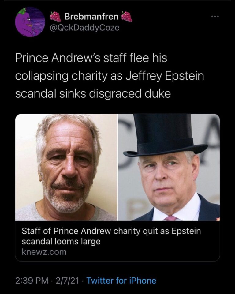 Read more about the article — PRINCE ANDREW’S DISGRACE
Prince Andrew’s staff flee his collapsing charity a