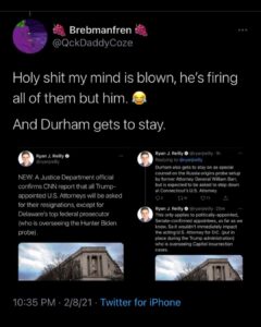 Read more about the article The attorney investigating Joe Biden’s son Hunter gets to stay and so does Durham.