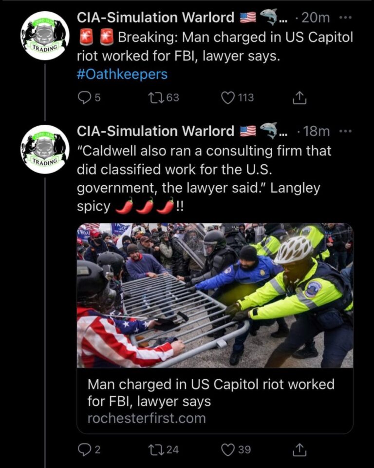 Read more about the article Breaking: Man charged in US Capitol riot worked for FBI, lawyer says. #Oathkeepers