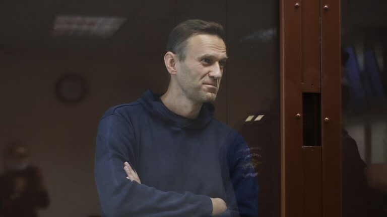 Read more about the article Russian opposition figure Navalny back in court for 3rd time in fortnight, as case over defamation of WWII veteran continues