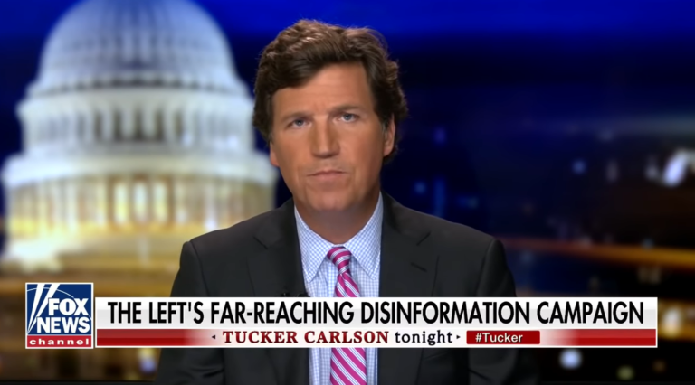 Read more about the article FULL VIDEO: Tucker Carlson compares left’s ‘disinformation campaign’ to QAnon