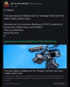 Read more about the article *FVEY enters the chat*
Relevant to upcoming ‘DECLAS’ events?
SIGINT FVEY/Domest