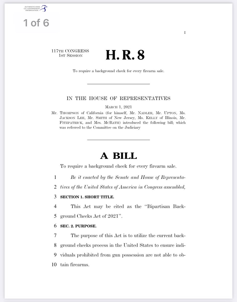 You are currently viewing HR 8 has now passed the house. This is the gun control bill.