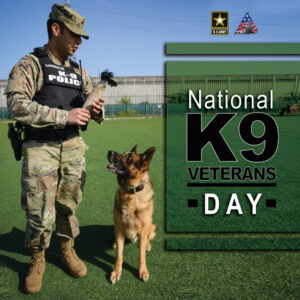 Read more about the article Join us in celebrating #NationalK9VeteransDay and recognizing the contributions