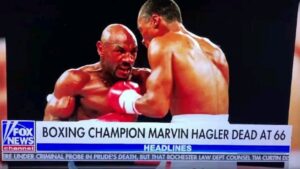 Read more about the article Fox News just casually reported that Marvin Hagler died from the vaccine in a ro