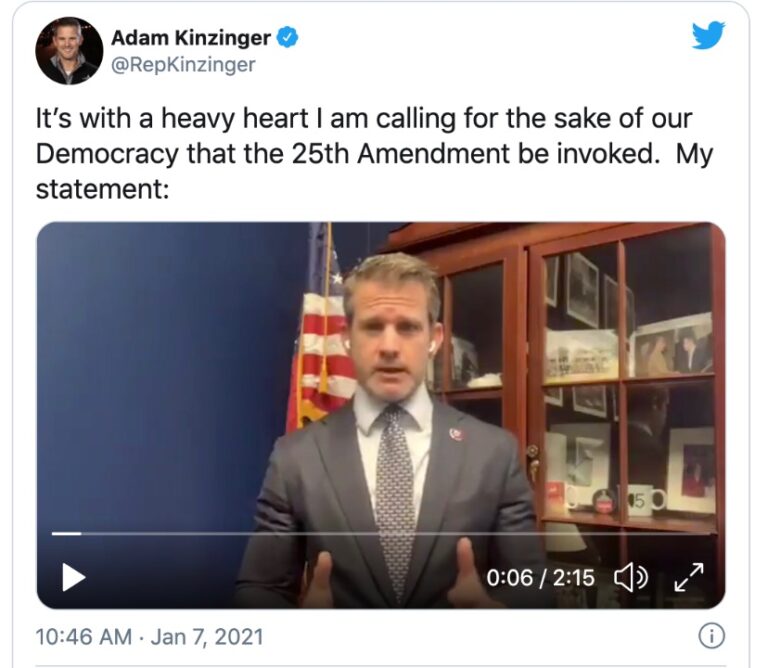 Read more about the article Holy shit You’re done dude @AdamKinzinger