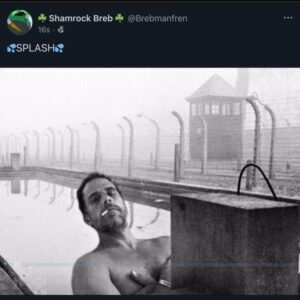 Read more about the article Just going for a dip in the death camp swimming pool…