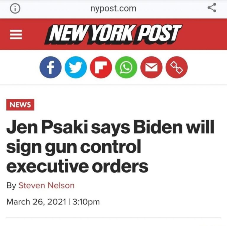 Read more about the article Jen Psaki says Biden will sign gun control executive orders