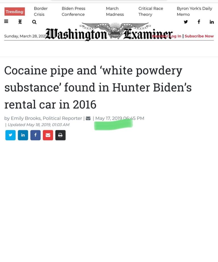 Read more about the article Cocaine pipe and ‘white powdery substance’ found in Hunter Biden’s rental car in 2016