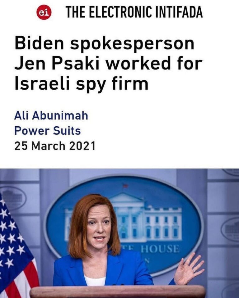 Read more about the article Jen Psaki worked for an Israeli firm accused of involvement in surveillance of P