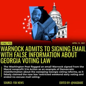 Read more about the article Sen. Raphael Warnock, D-Ga., admitted to signing off on false information in a t