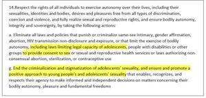 Read more about the article Eliminate all laws & policies… including laws limiting legal capacity of adole