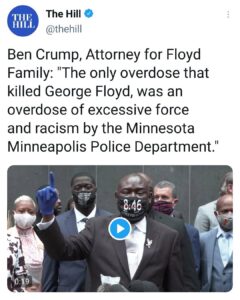 Read more about the article Pot-stirrer Attorney Benjamin Crump : Trayvon Martin and Michael Brown and repre