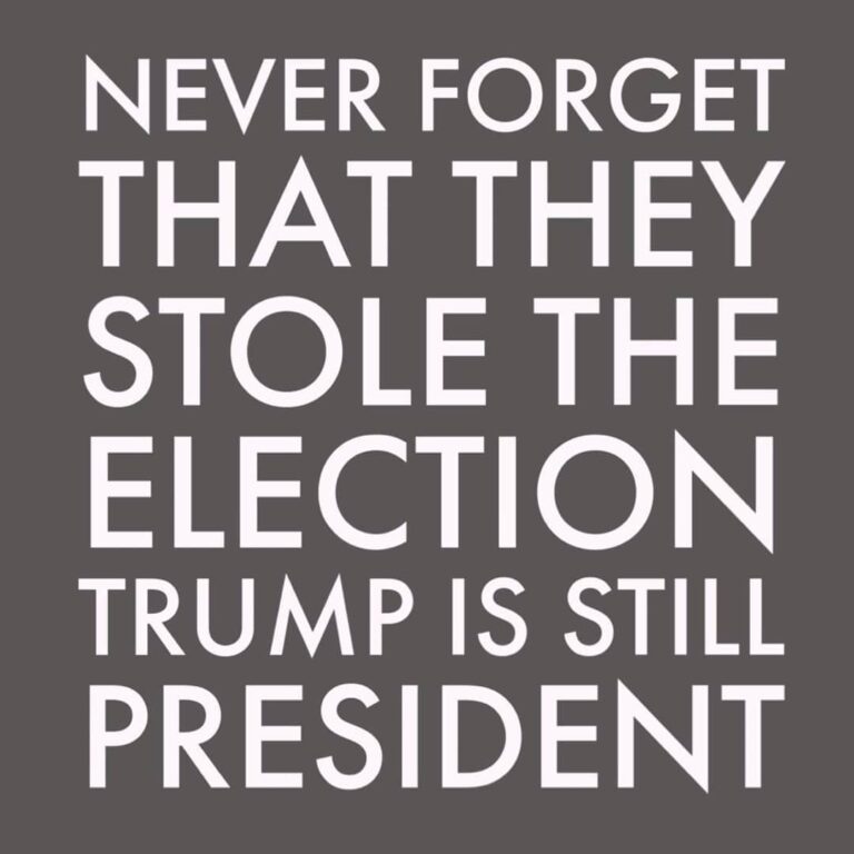 Read more about the article NEVER FORGET THAT THEY STOLE THE ELECTION TRUMP IS STILL PRESIDENTNEVER FORGET THAT THEY STOLE THE ELECTION TRUMP IS STILL PRESIDENT