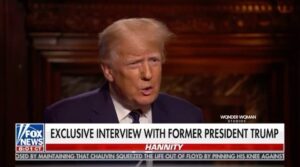 Read more about the article Some recap vids from Trumpâ€™s interview with Hannity. My Fox app preview decided