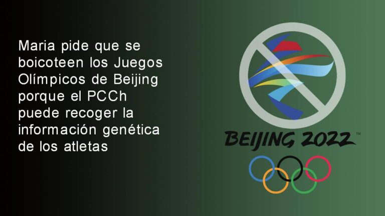 Read more about the article Maria calls for a boycott of the Beijing Olympics because the CCP can collect genetic information from athletes – GNEWS