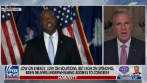 Read more about the article GOP ELITES DUMP TRUMP! Weakling Kevin McCarthy and RINO Lindsey Graham Push Tim Scott for President After His Rebuttal to China Joe (VIDEO)