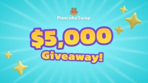 Read more about the article $5,000 $CAKE #Giveaway!

For a chance to win:
 Follow @PancakeSwap 
 Retweet
10