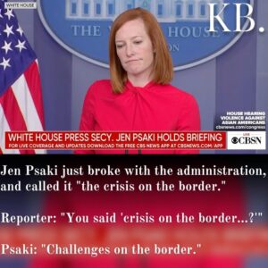 Read more about the article Jen Psaki just broke with the administration,
and called it “the crisis on the