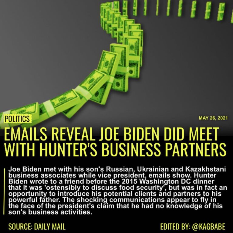 Read more about the article Joe Biden met with his son’s Russian, Ukrainian and Kazakhstani business associa