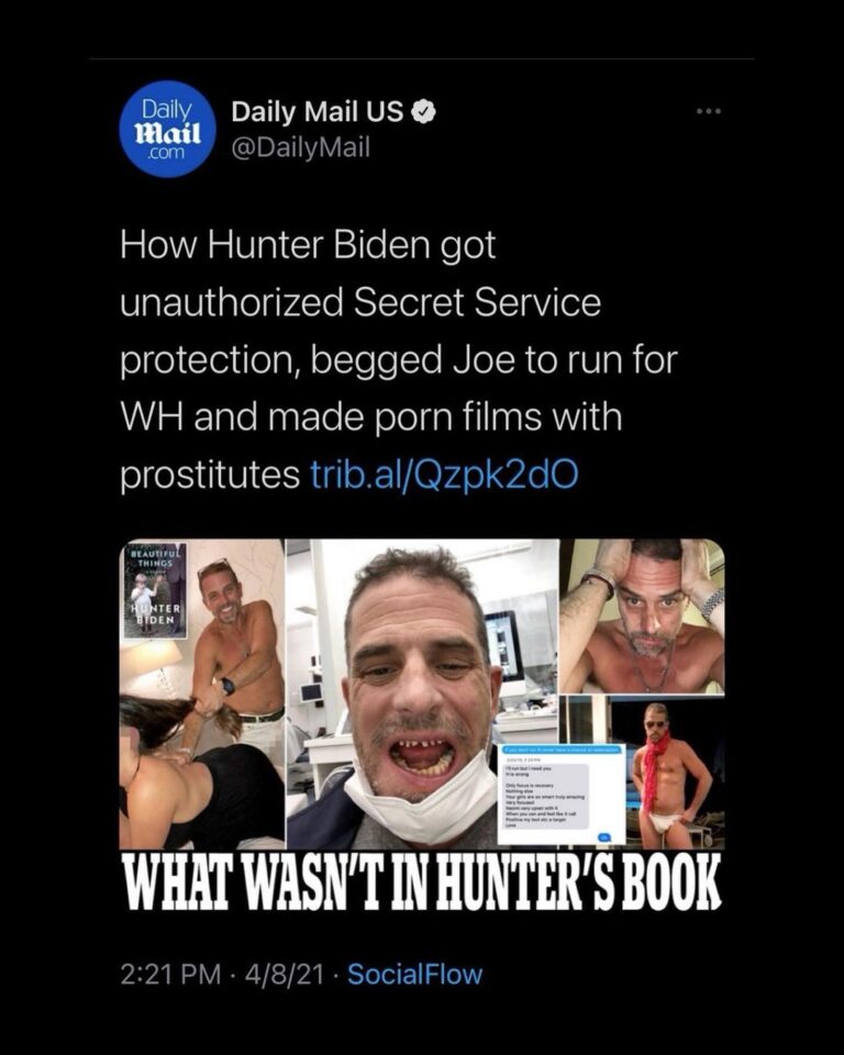Read more about the article Hunter’s laptop is a pandora’s box of shocking revelations, explicit photos