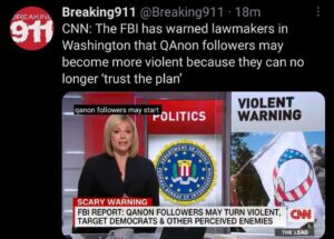 Read more about the article CNN: The FBI has warned lawmakers in Washington that QAnon followers may become