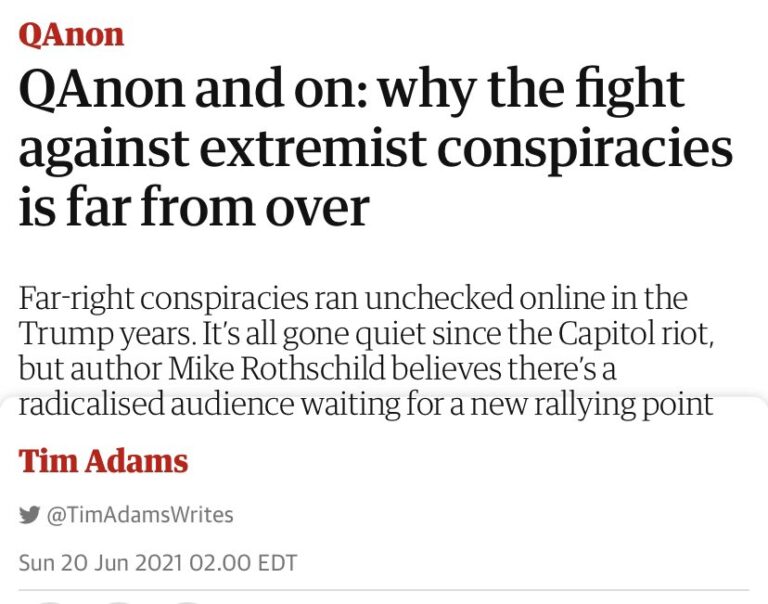 Read more about the article C O P EQAnon and on: why the fight against extremist conspiracies is far from