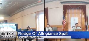 Read more about the article Colorado Mayor Bans Pledge Of Allegiance At Board Meetings — Gets Triggered After Members Recite It Anyway, Threatens To Remove Them (VIDEO)