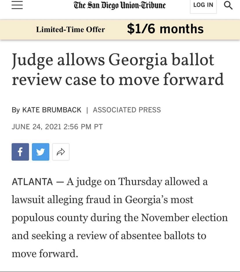 You are currently viewing Judge Allows Georgia Ballot Review Case To Move Forward