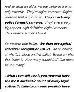Read more about the article “And so what we did is we, the cameras are not only cameras.  They’re digital ca