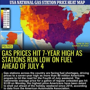 Read more about the article Gas stations across the country are facing fuel shortages, driving prices to a s