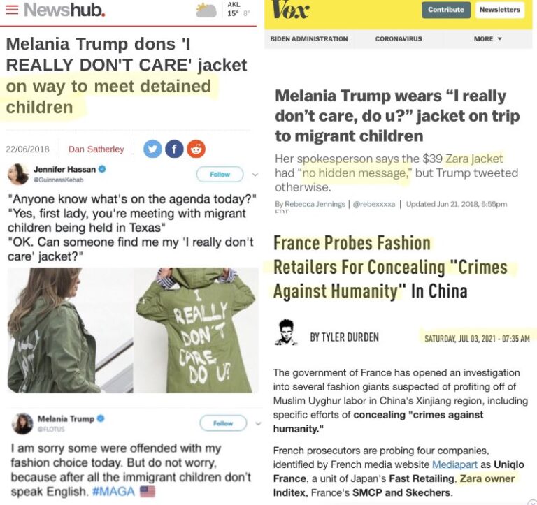 Read more about the article Every one remember when Melania wore the Zara jacket that said “I REALLY DON’T C