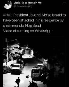 Read more about the article Haitian President assassinated, alleged area footage and sounds at the time of h
