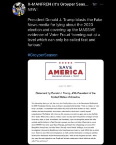 Read more about the article President Donald J. Trump blasts the Fake News media for lying about the 2020 el