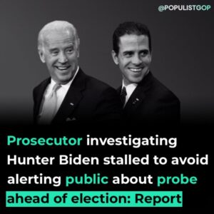 Read more about the article The federal prosecutor investigating Hunter Biden’s taxes reportedly waited unti