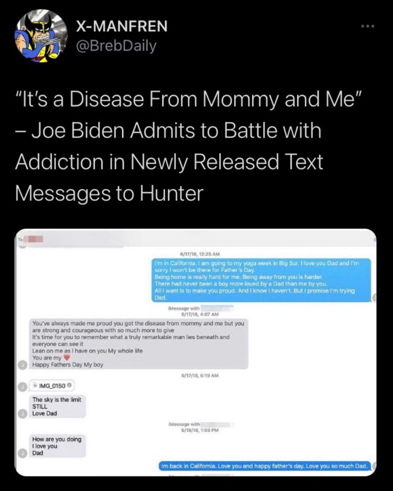 Read more about the article “It’s a Disease From Mommy and Me” – Joe Biden Admits to Battle with Addiction i