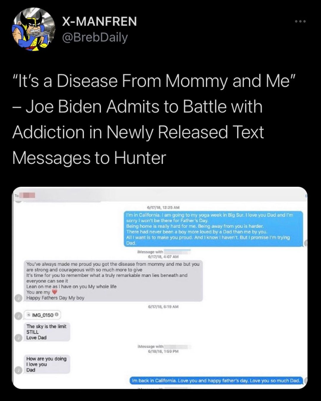 You are currently viewing “It’s a Disease From Mommy and Me” – Joe Biden Admits to Battle with Addiction i